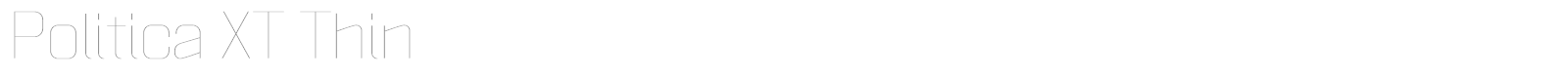 Politica XT Thin font preview